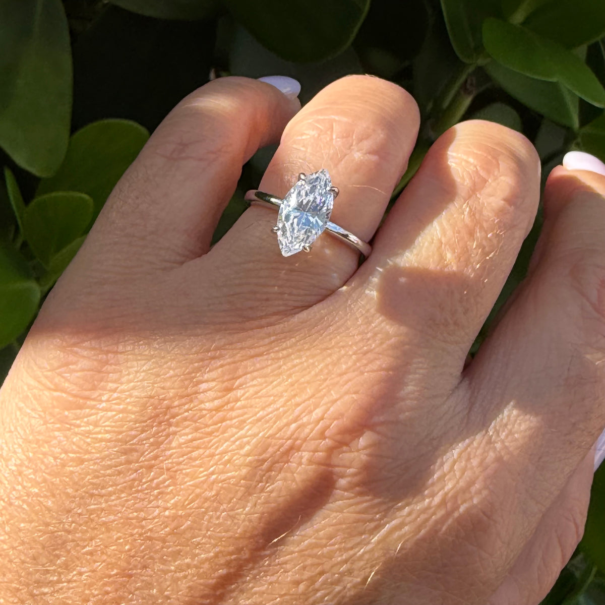 Oval Solitaire Ring in Sterling Silver 925