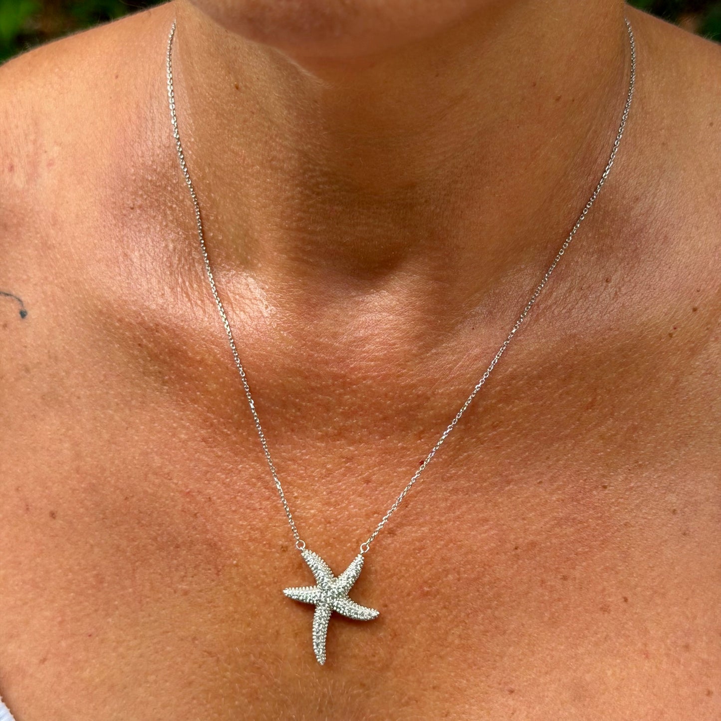 Sea Star Necklace in Sterling Silver 925