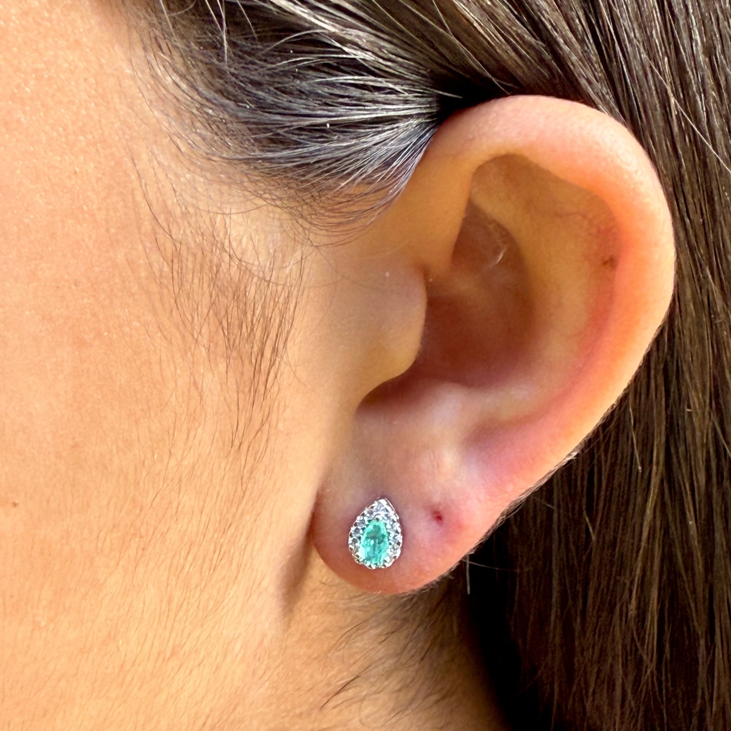 Mini Drop Earrings in Sterling Silver 925