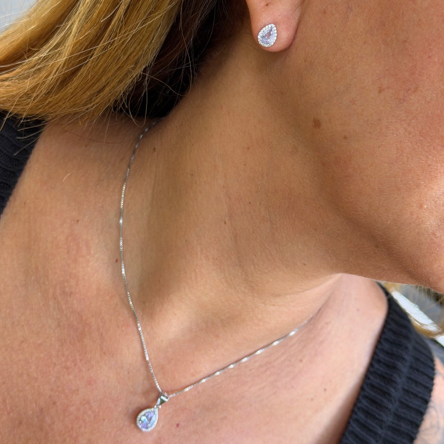 Drop Set in Sterling Silver 925