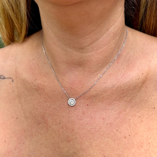Citrine Necklace in Sterling Silver 925