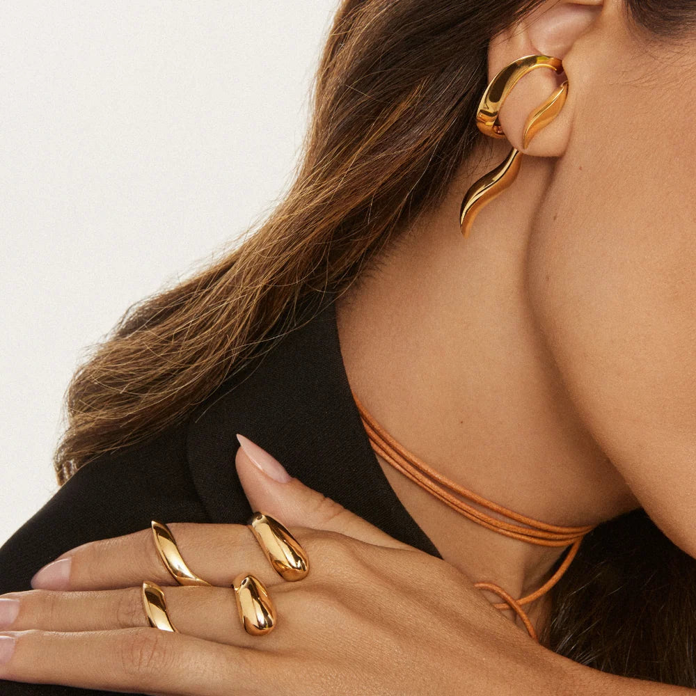 Lume Ring in 18K Gold Plated by Anna Prata