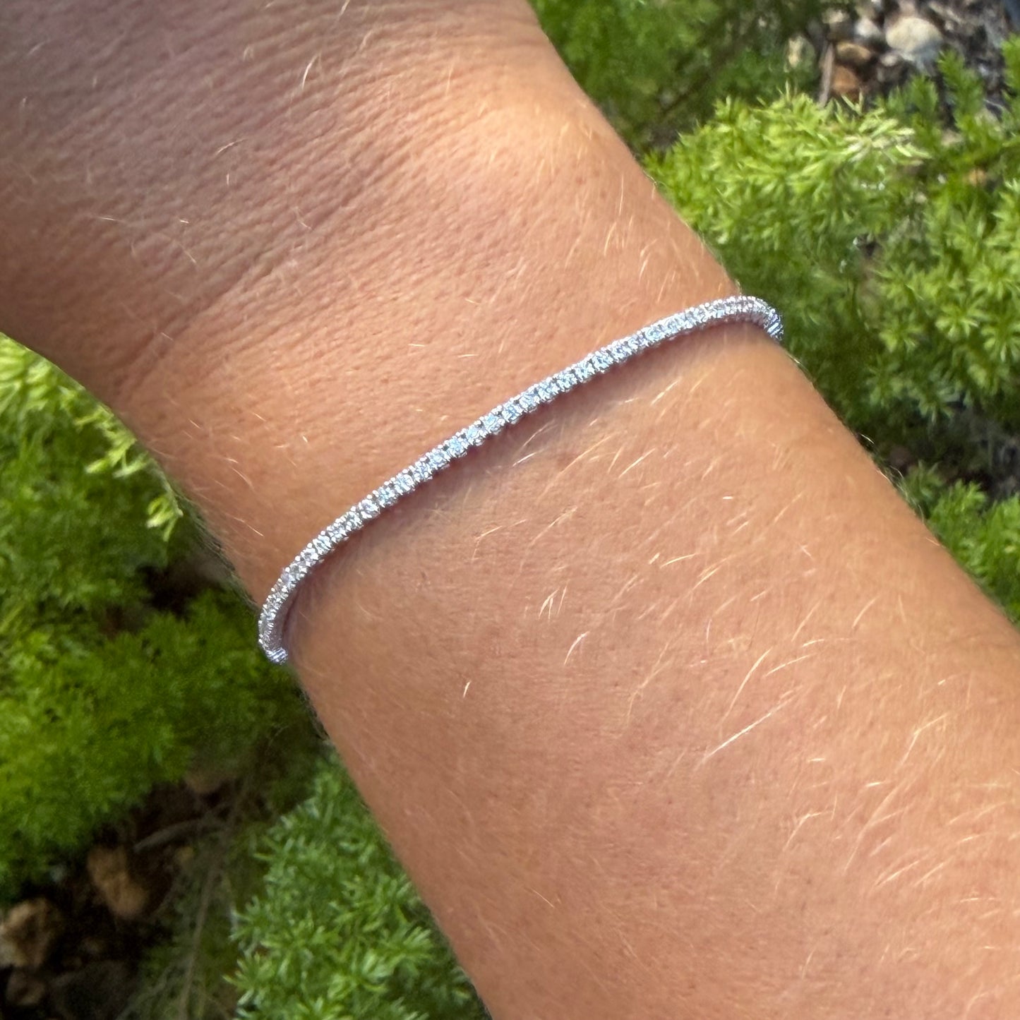 Tennis Bracelet in 18K White Gold