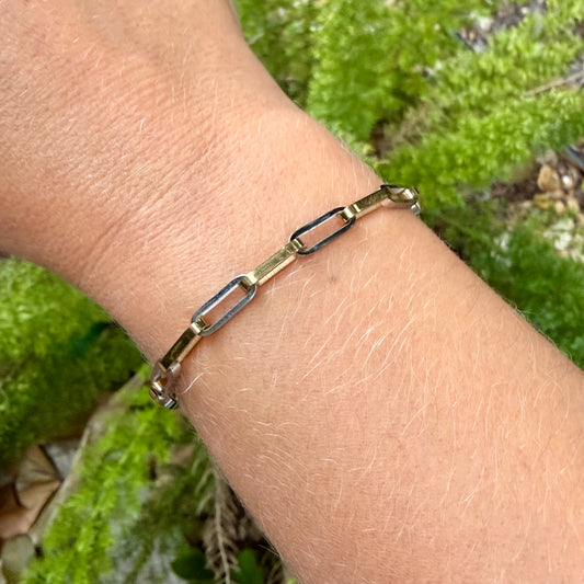 Paper Clip Bracelet in Stainless Steel 316L