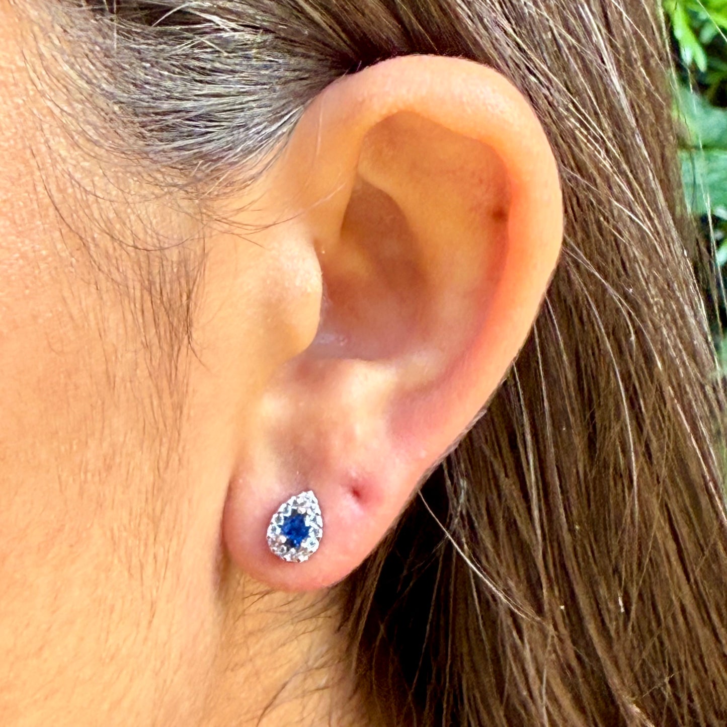 Mini Drop Earrings in Sterling Silver 925