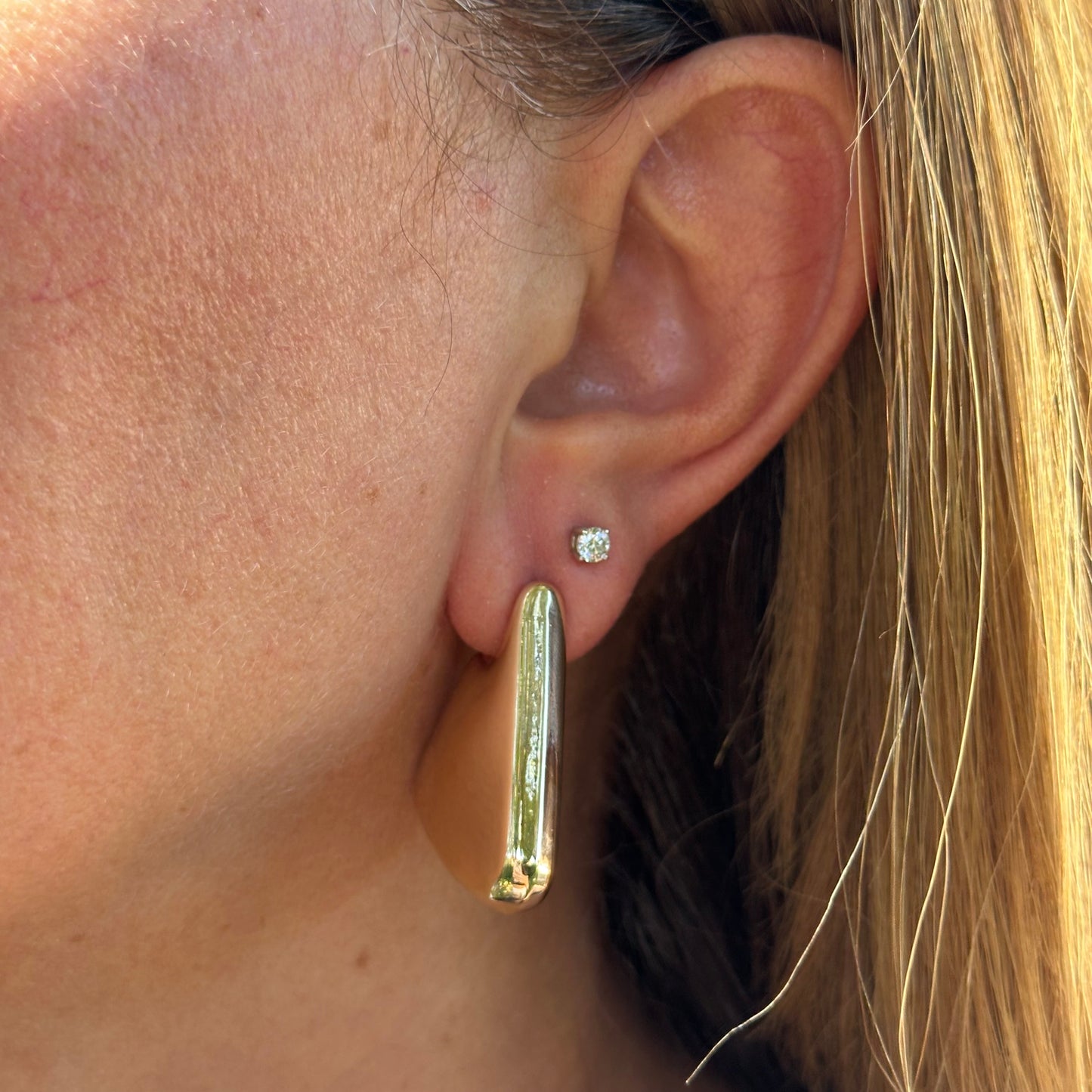 Triangle Earrings in 18K Gold Plated