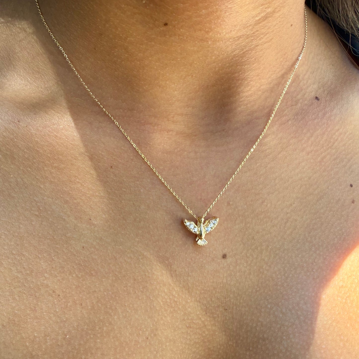 Peace Necklace in 18K Gold Plated
