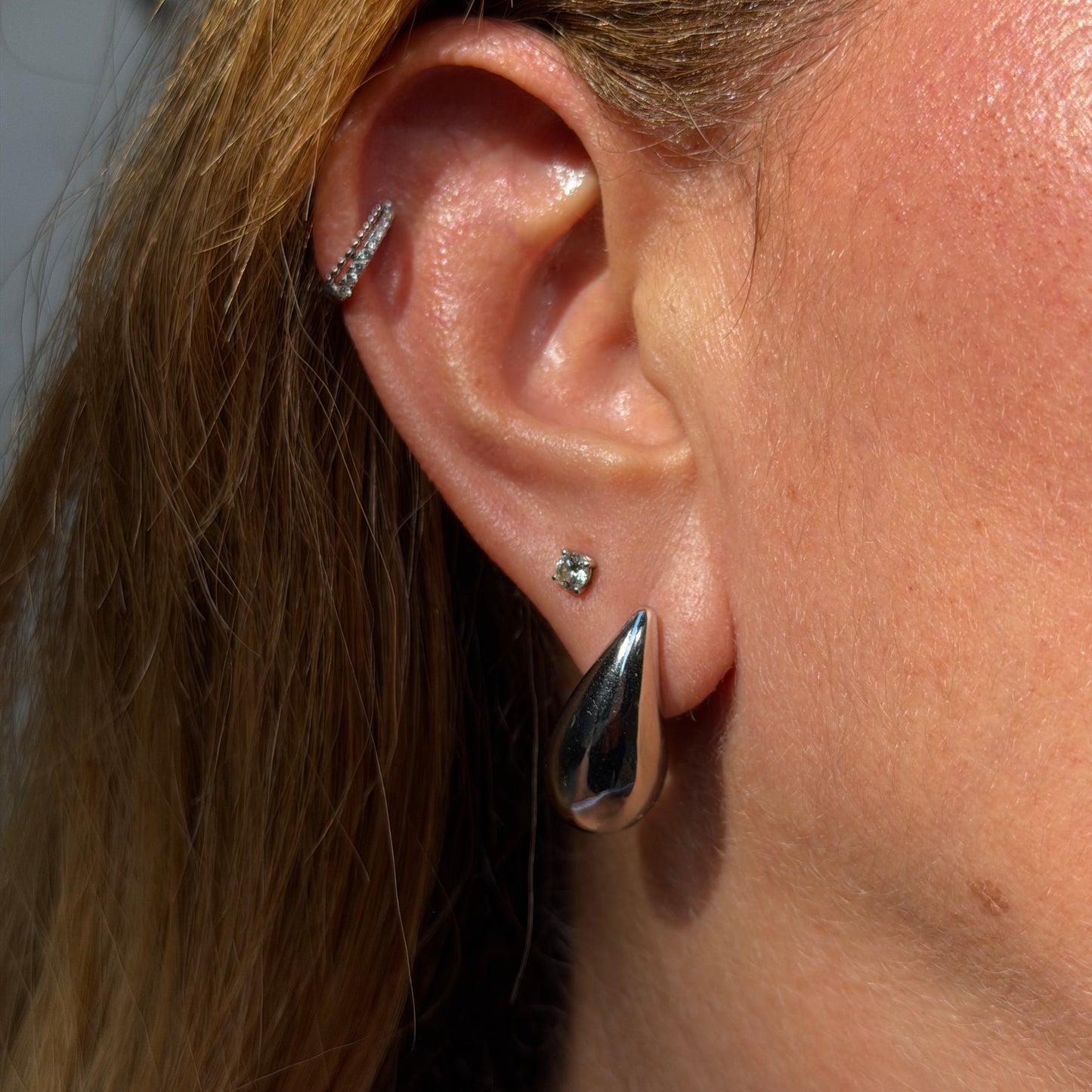 Drop Earrings in Sterling Silver 925