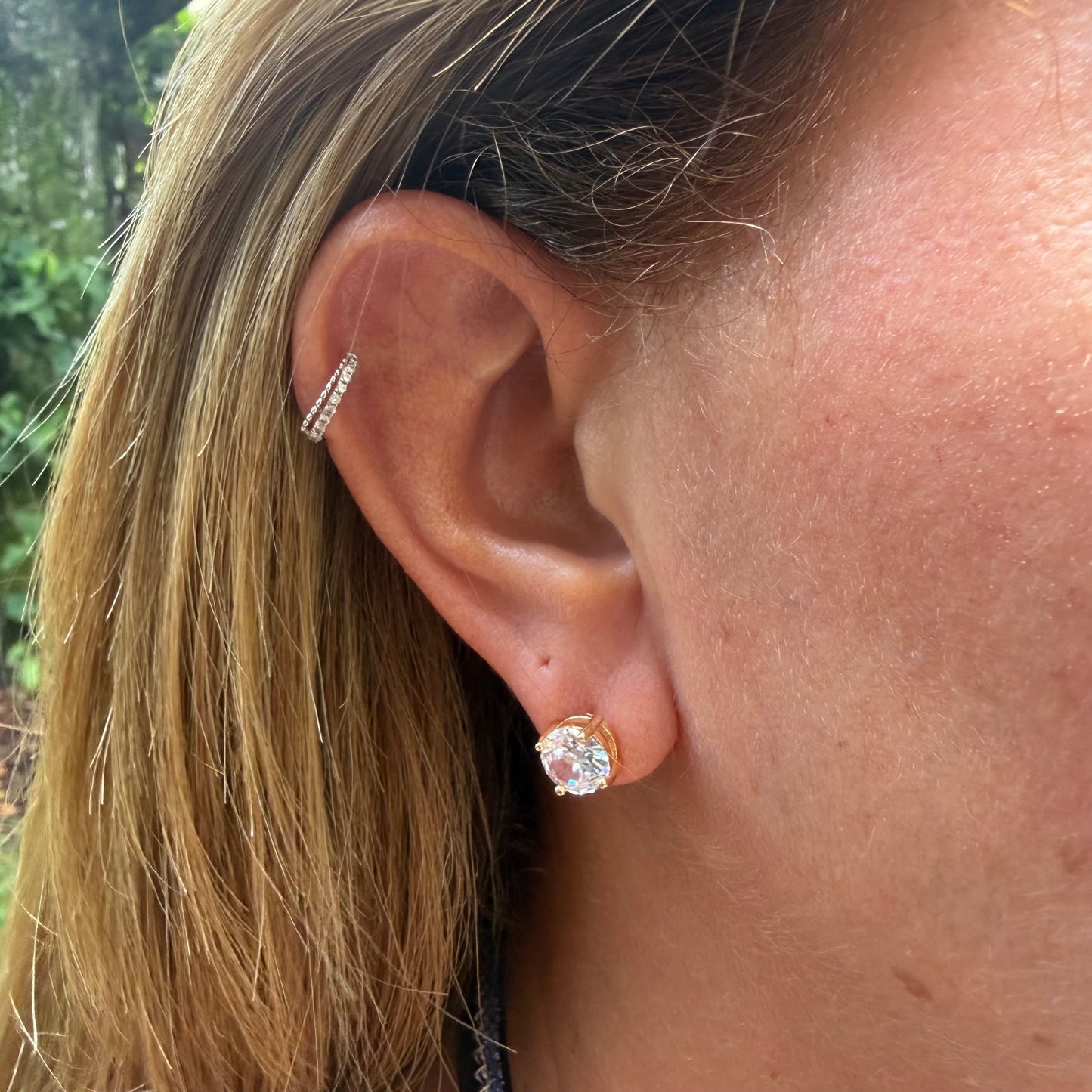 Light Spot Earrings in 18K Gold Plated
