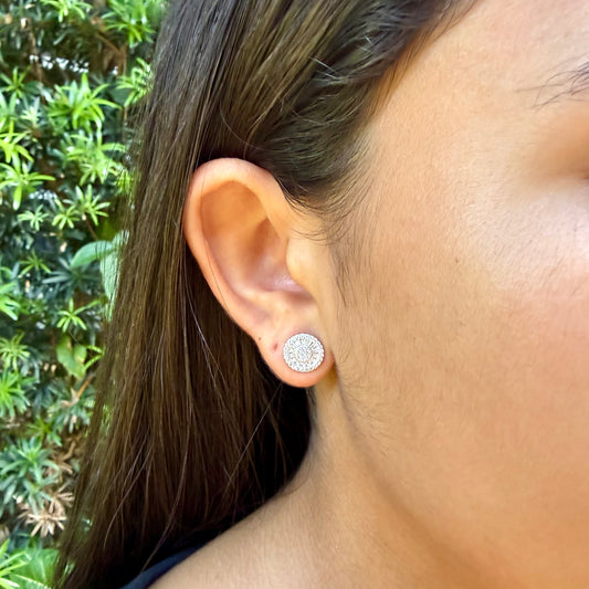 Pizza Earrings in Sterling Silver 925