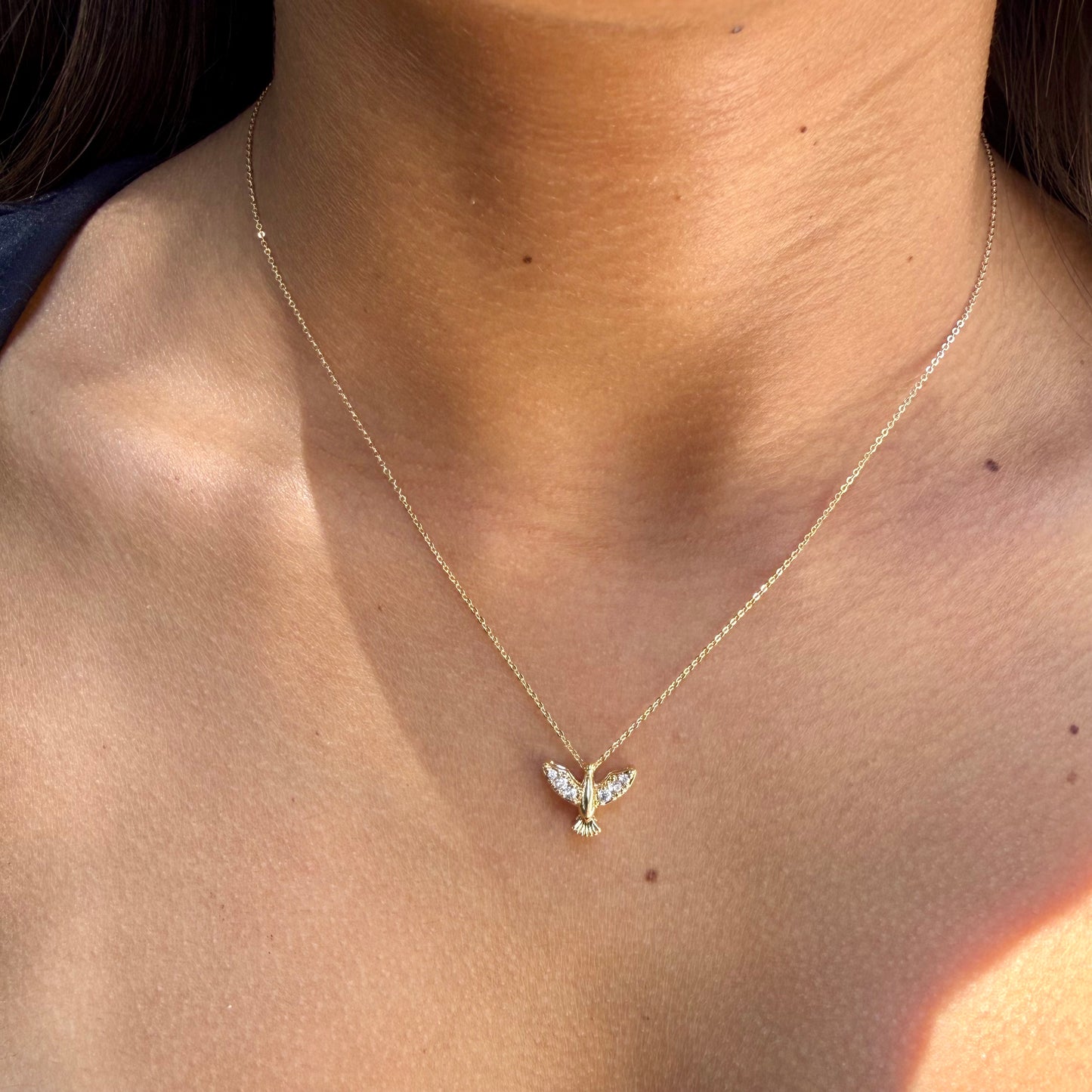 Peace Necklace in 18K Gold Plated