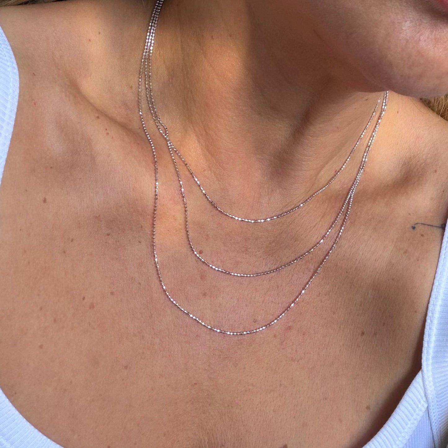 Spheres Necklace in Sterling Silver 925
