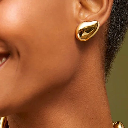 Orvalho Earrings in 18K Gold Plated by Anna Prata