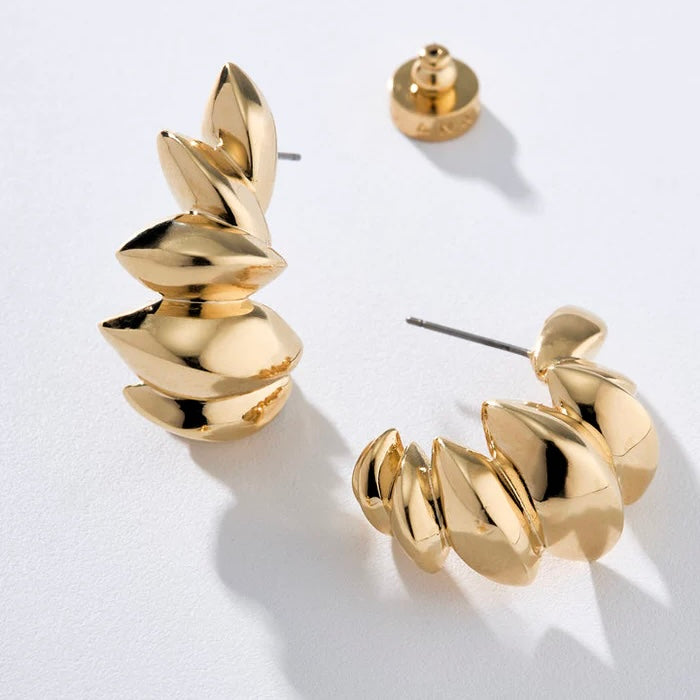 Trama Earrings in 18K Gold Plated by Anna Prata