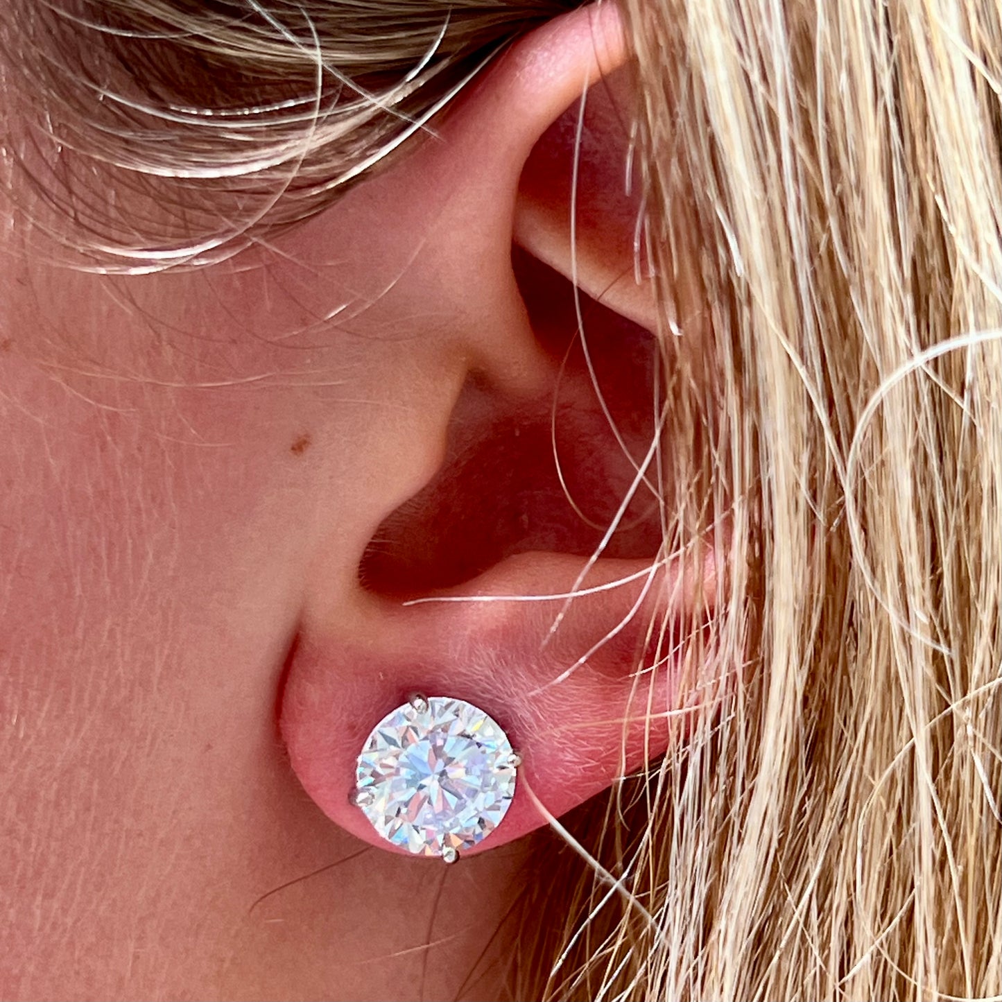 Light Spot Earrings in Sterling Silver 925