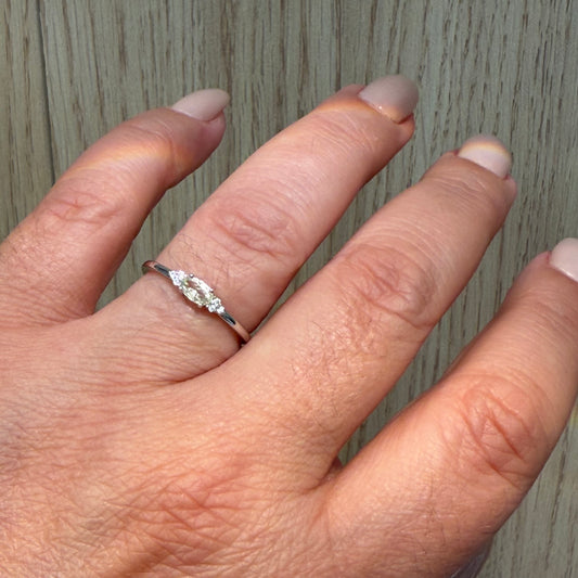 Citrine Ring in Sterling Silver 925