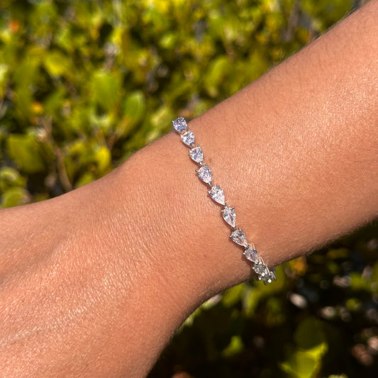 Riviera Drop Bracelet in Sterling Silver 925