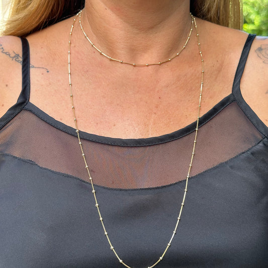 Sphere Necklace in 18K Gold Plated