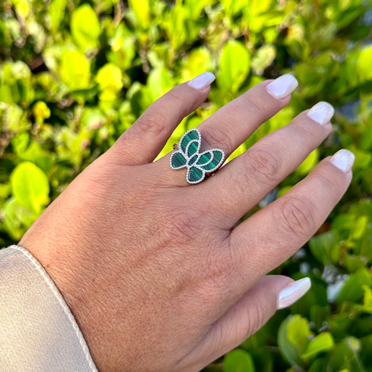 Mille Butterfly Ring in Sterling Silver 925