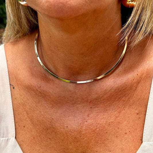 Flat Choker in 18K Gold Plated