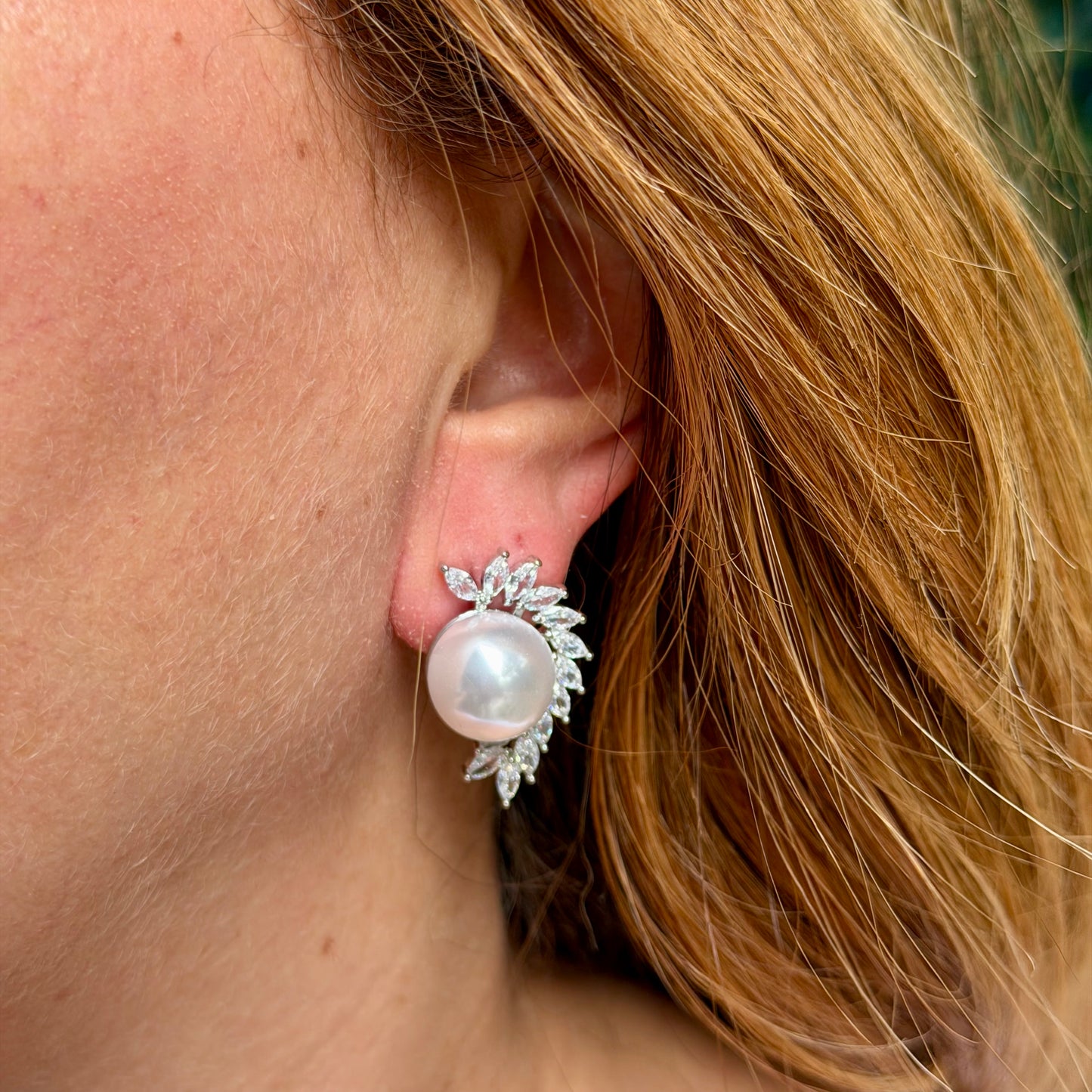 Olimpic Earrings in 18K White Gold Plated
