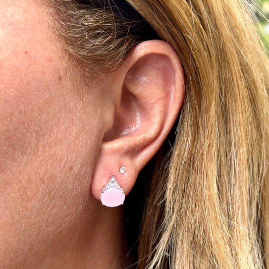 Sanibel Earrings in 18K White Gold Plated