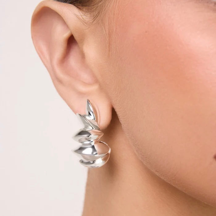 Trama Earrings in 18K Gold Plated by Anna Prata