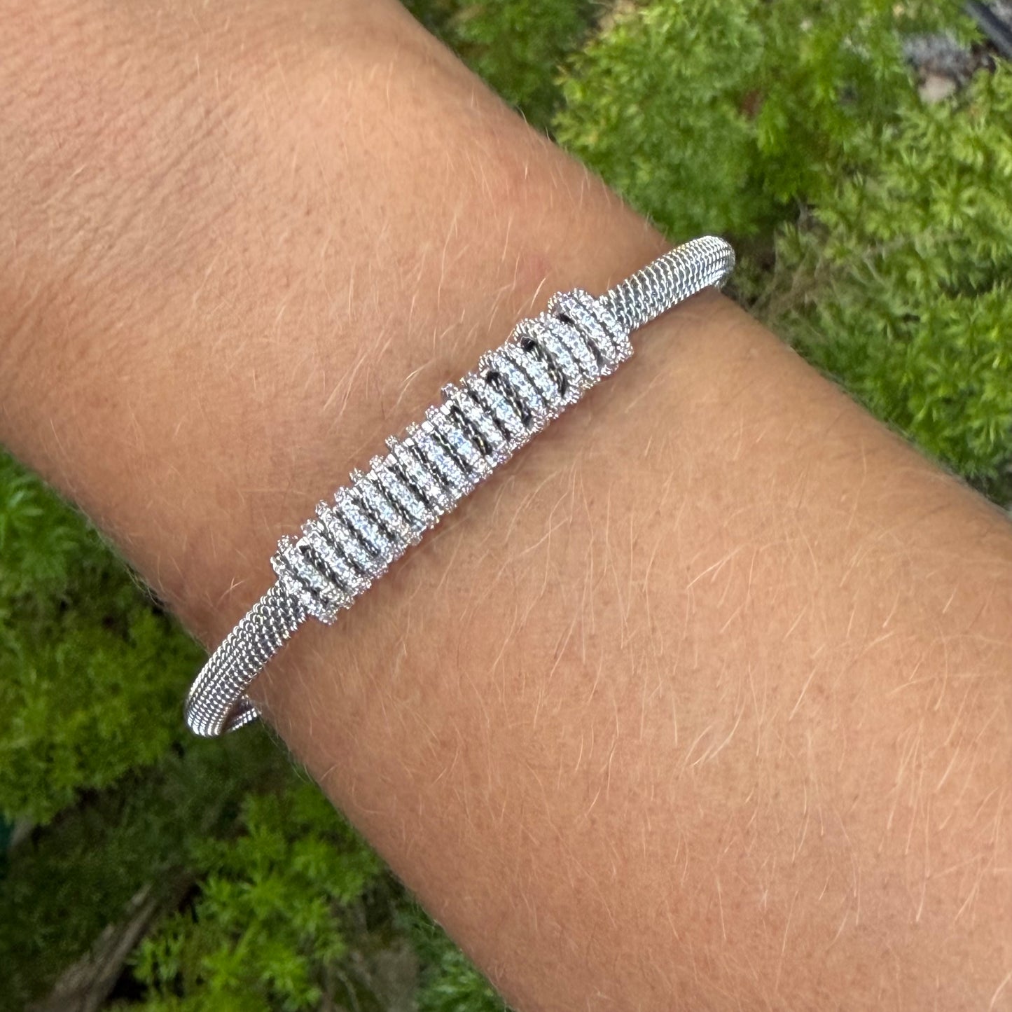 Wave Bracelet in Stainless Steel 316L