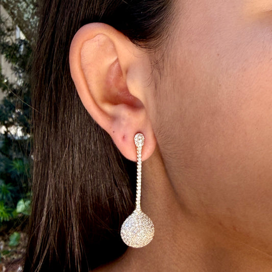 Big Drop Earrings in 18K Gold Plated