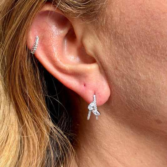 Hook Earrings in Sterling Silver 925