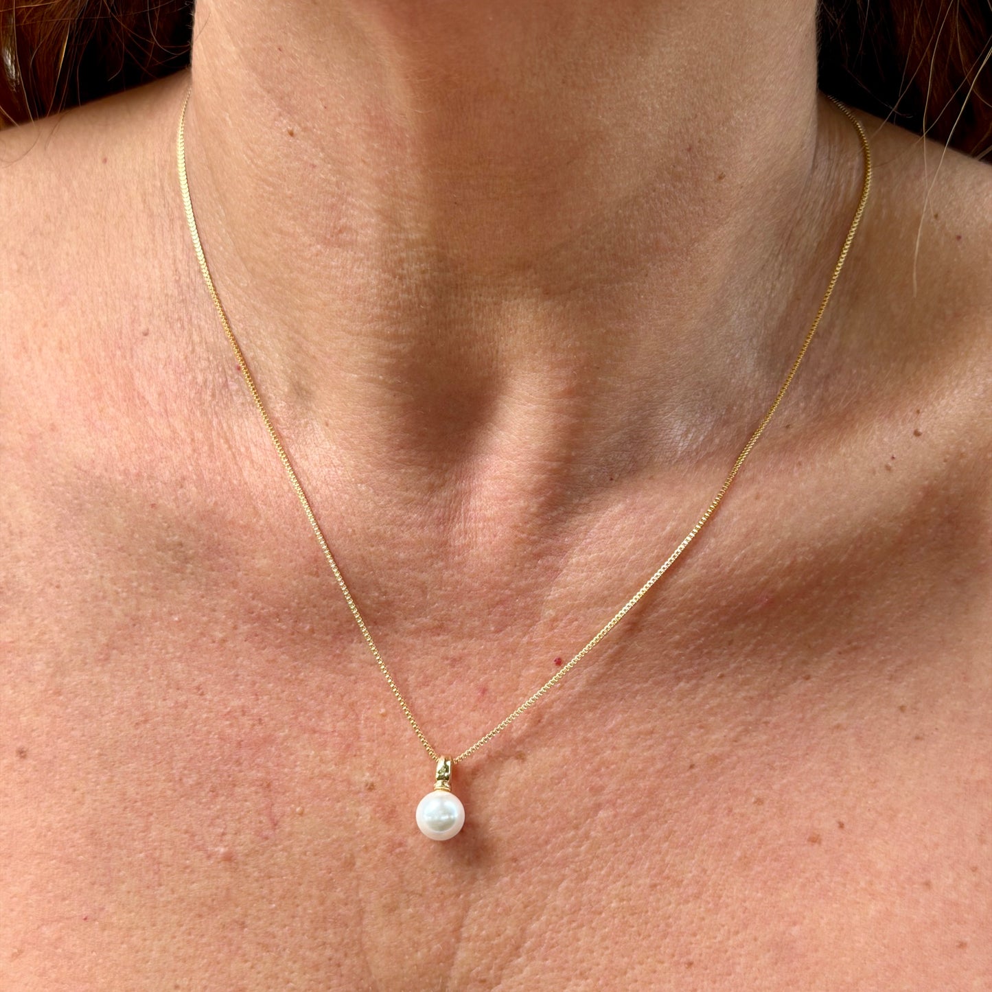 Pearl Necklace in 18K Gold Plated