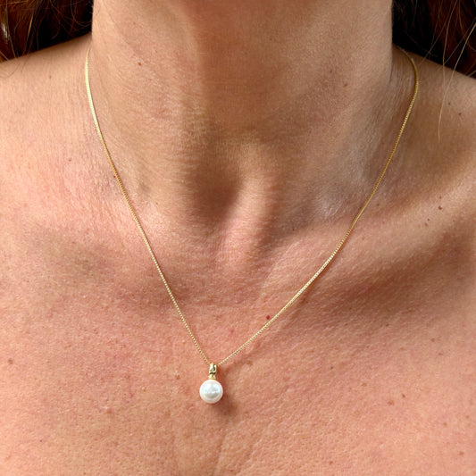 Pearl Necklace in 18K Gold Plated