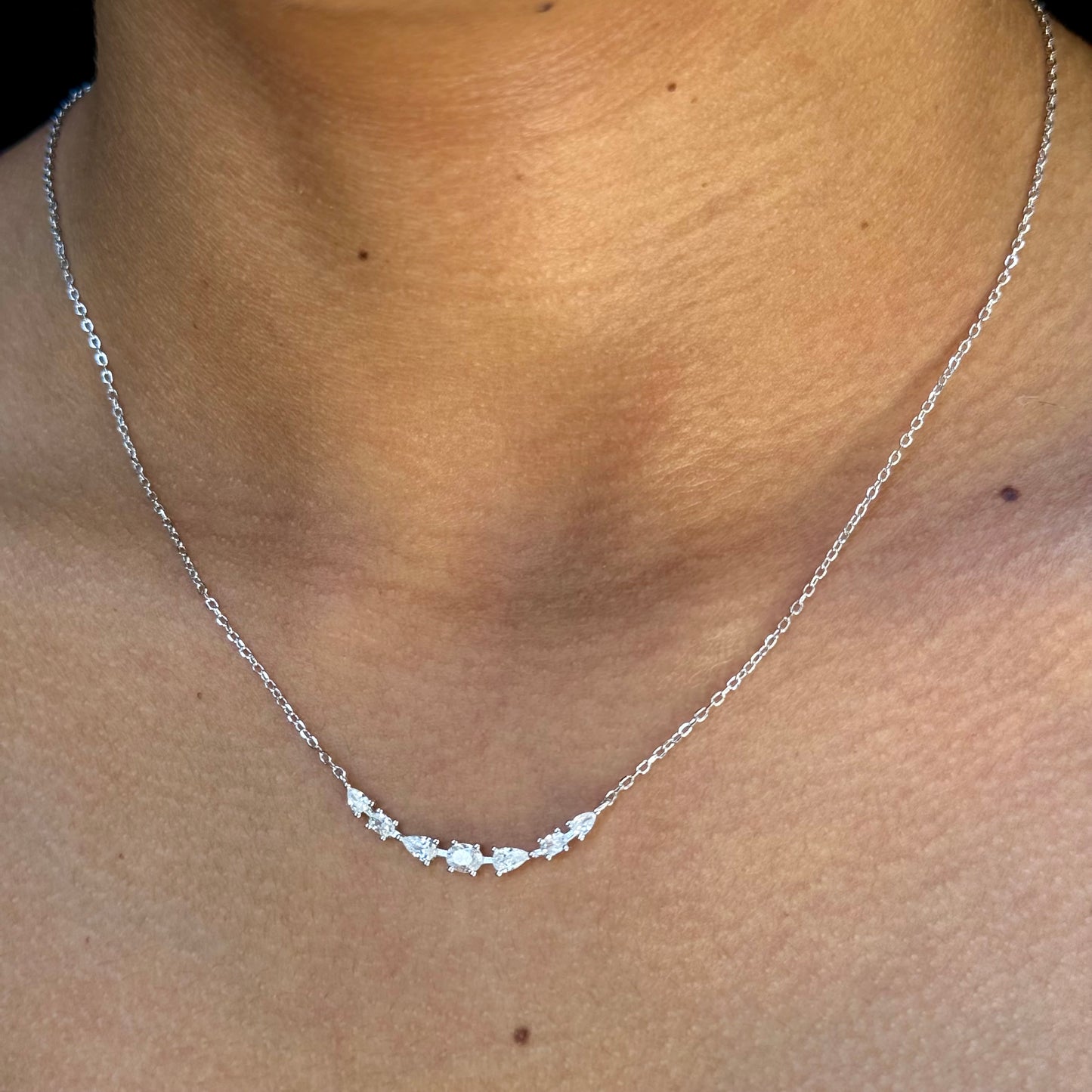 Smile Necklace in Sterling Silver 925