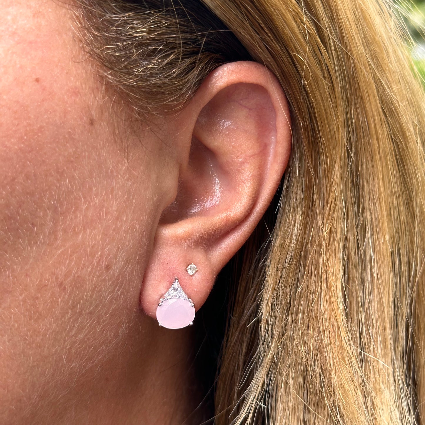 Sanibel Earrings in 18K White Gold Plated