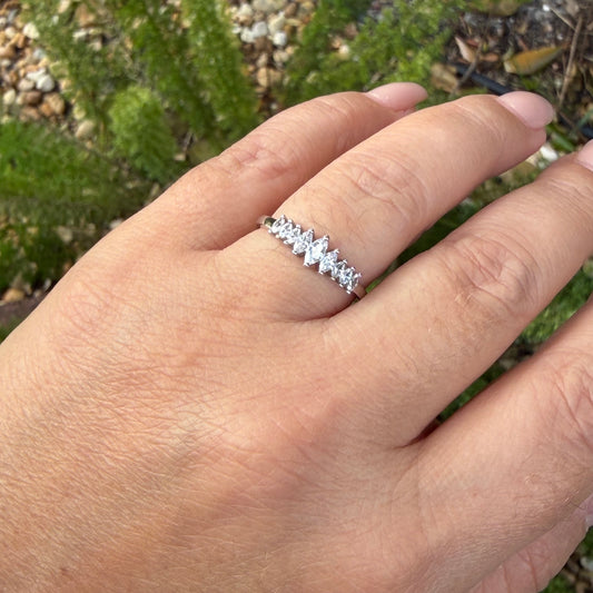 Baguette Ring in Sterling Silver 925