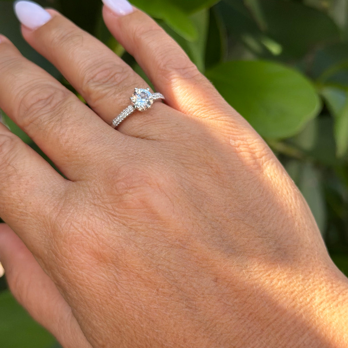 Solitaire Ring in Sterling Silver 925