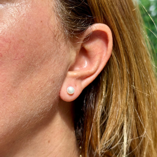 Pearl Earrings in Sterling Silver 925