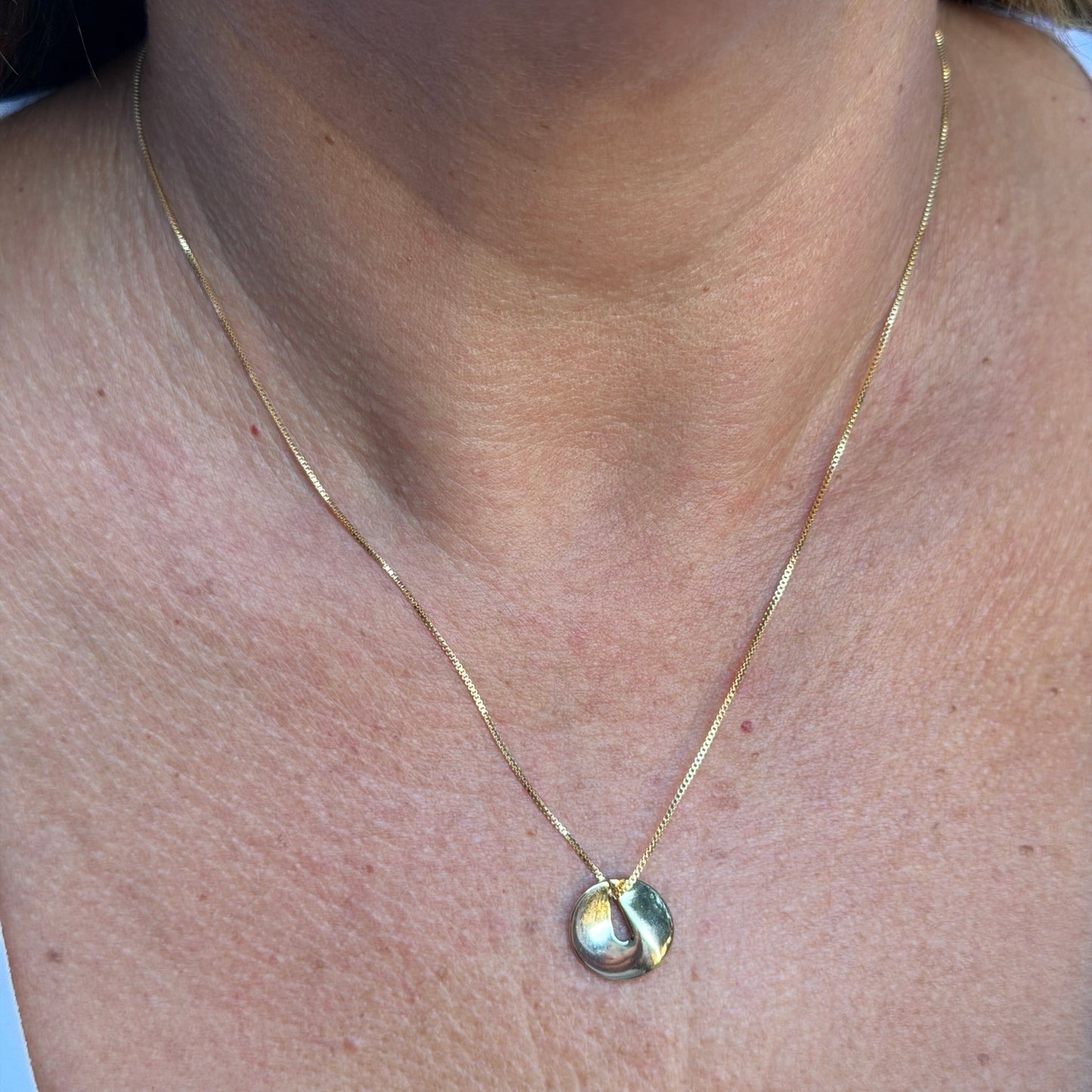 Flat Necklace in 18K Gold Plated
