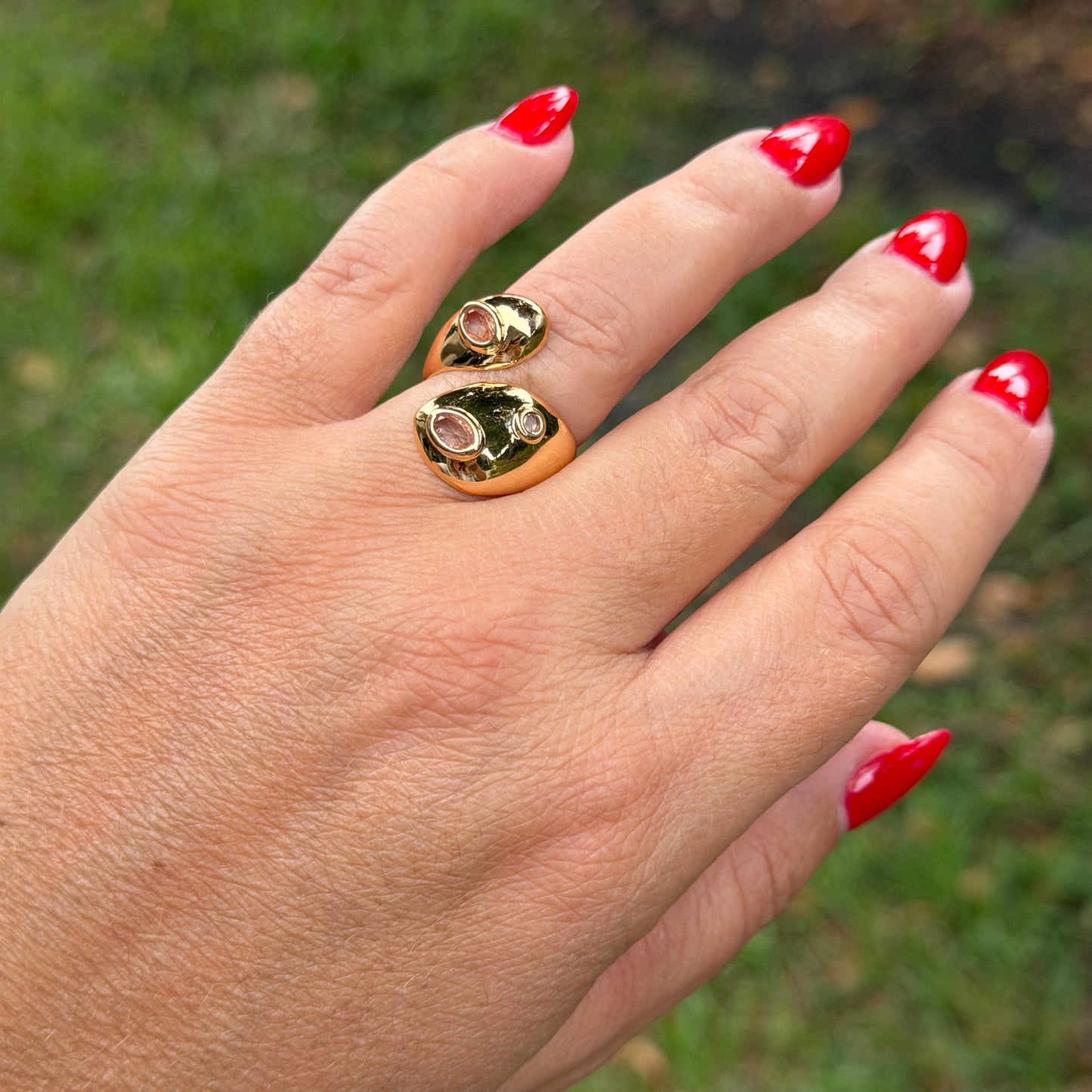 Adjustable Ring in 18K Gold Plated