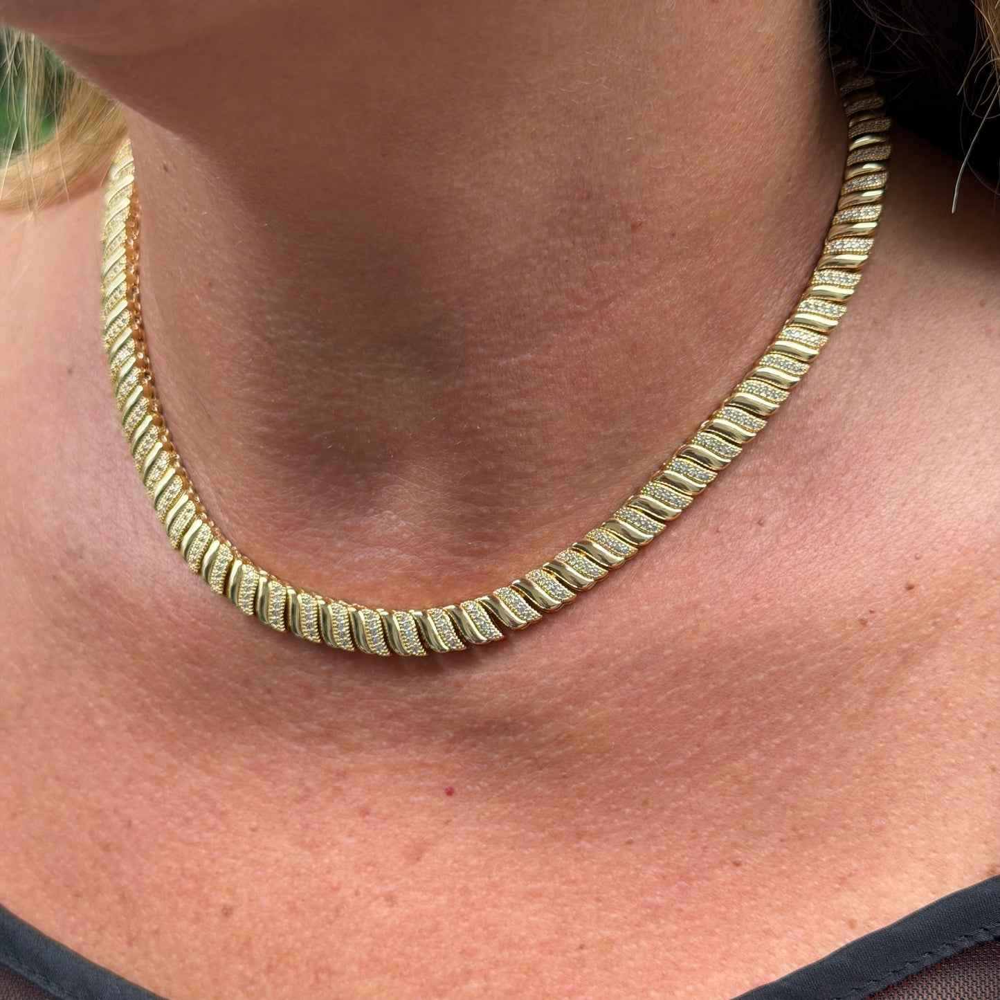 Daytona Necklace in 18K Gold Plated