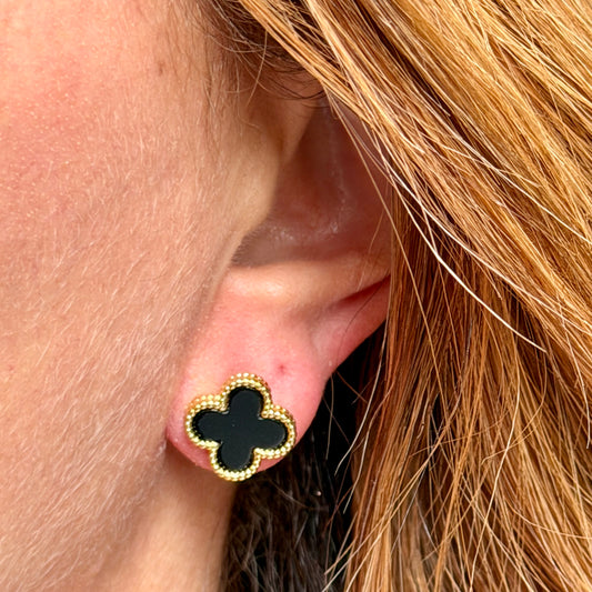 Clover Earrings in 18K Gold Plated
