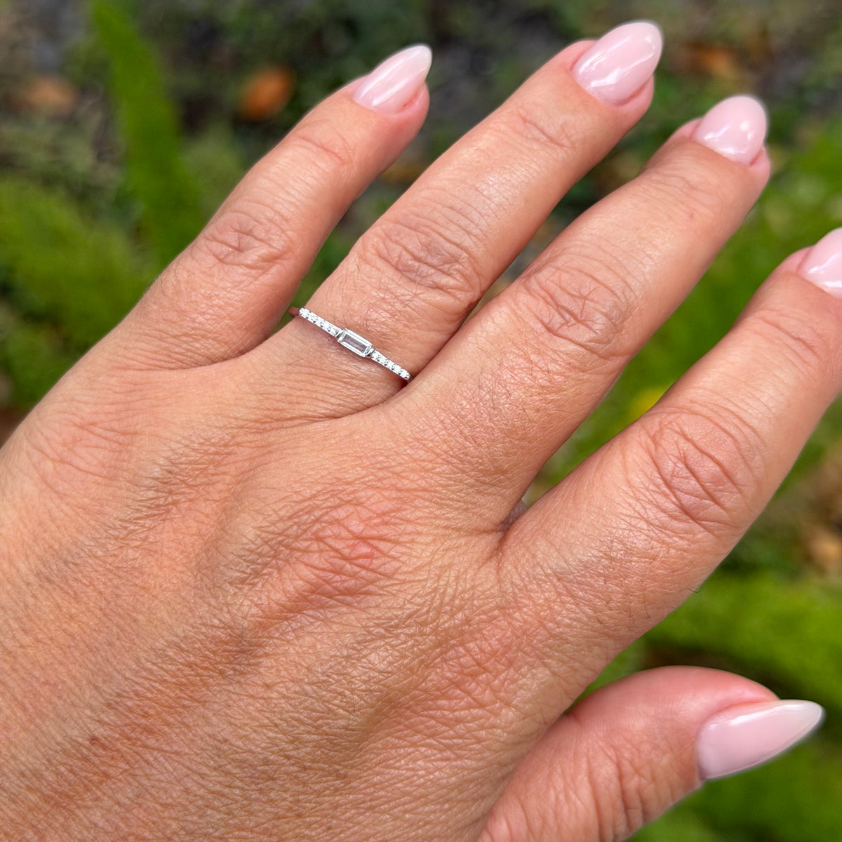 Solitaire Ring in Sterling Silver 925