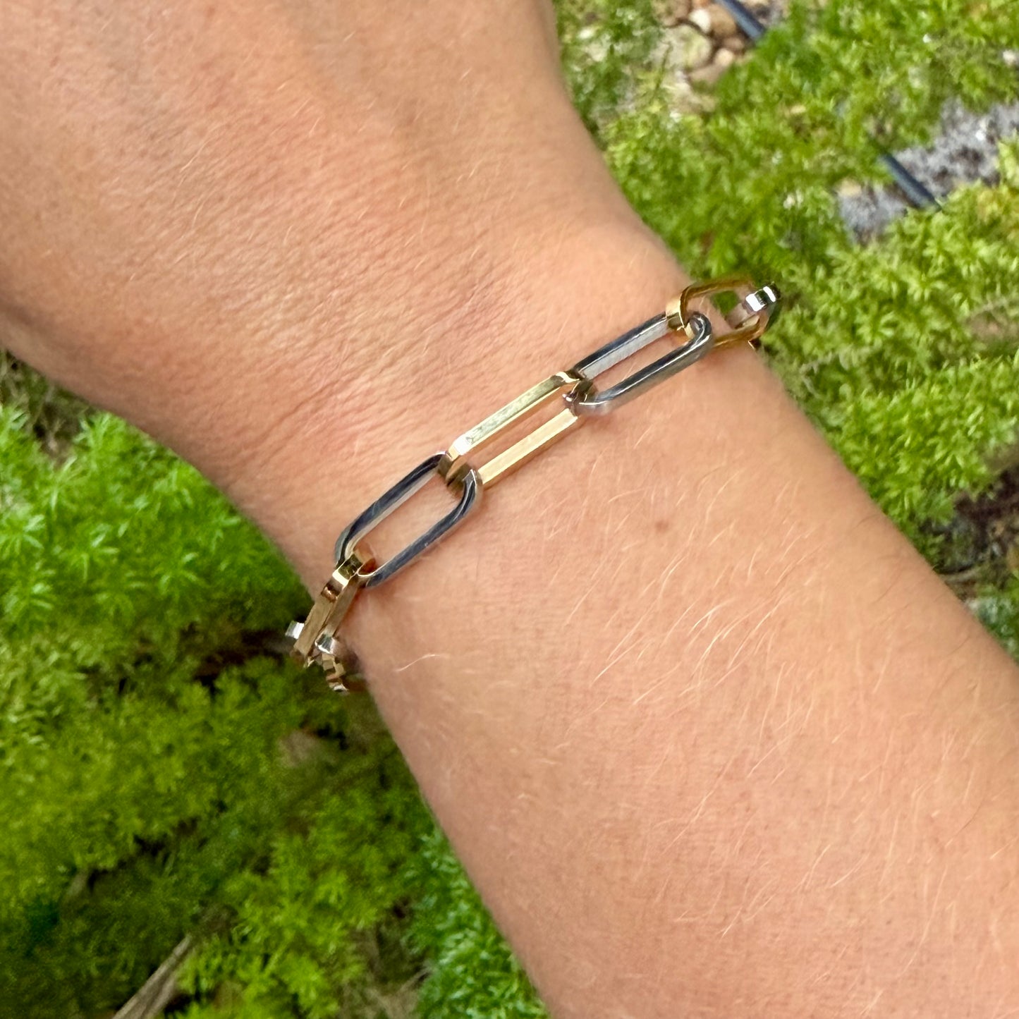 Paper Clip Bracelet in Stainless Steel 316L