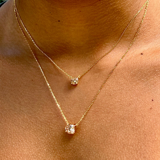 Champagne Necklace in Sterling Silver 925