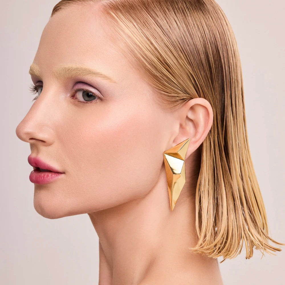 Prisma Earrings in 18K Gold Plated by Anna Prata