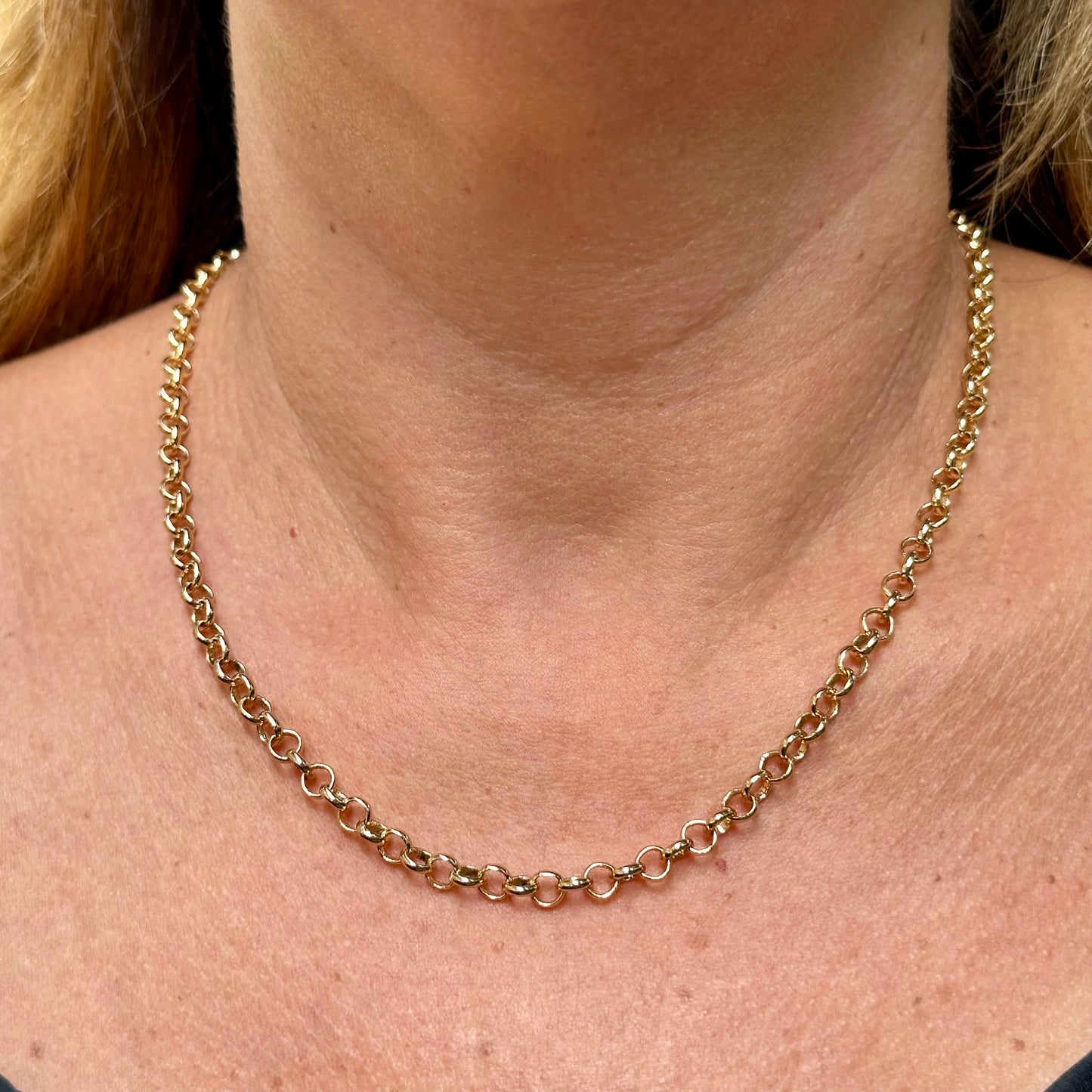 Chain Link Necklace in 18K Gold Plated