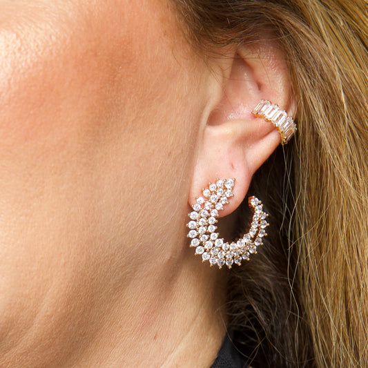 Hurricane Earrings in 18K Gold Plated