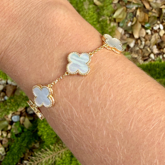 Clover Bracelet in 18K Gold Plated