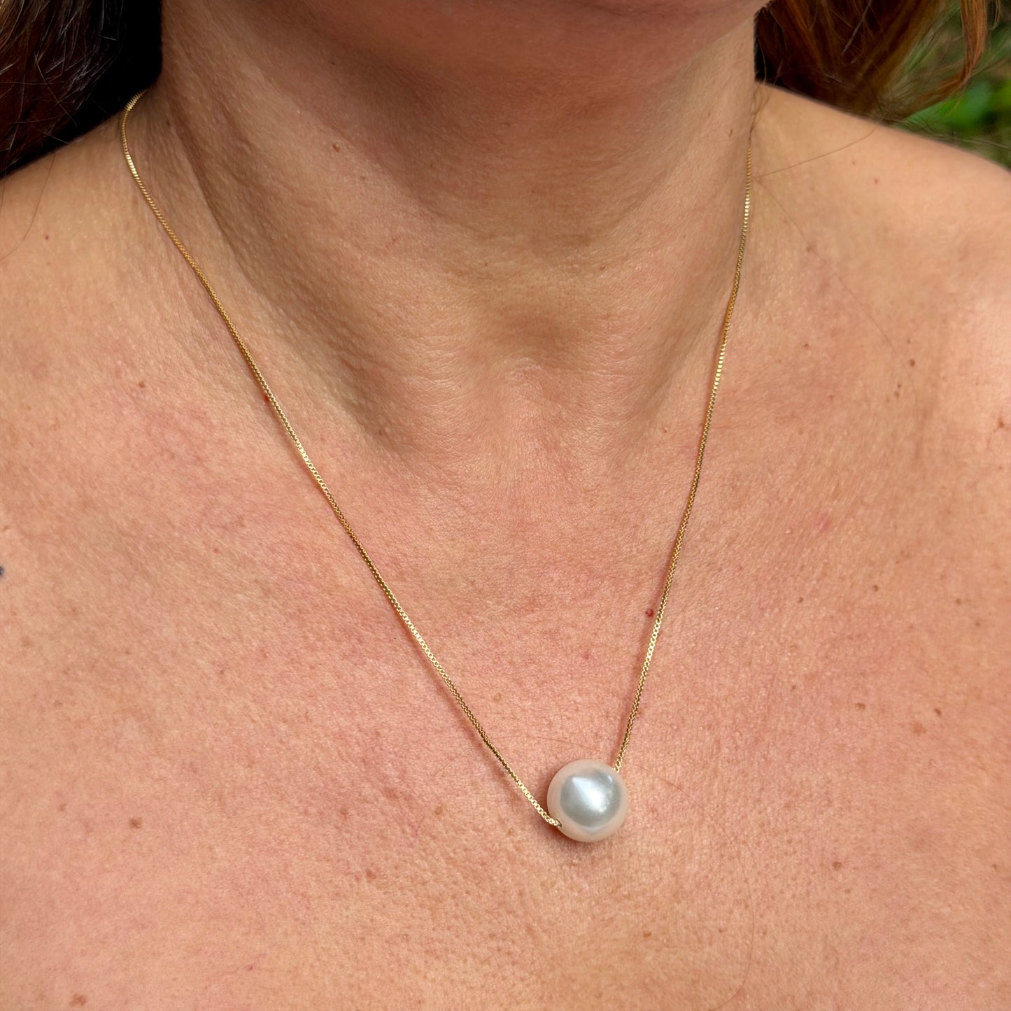 Pearl Necklace in 18K Gold Plated