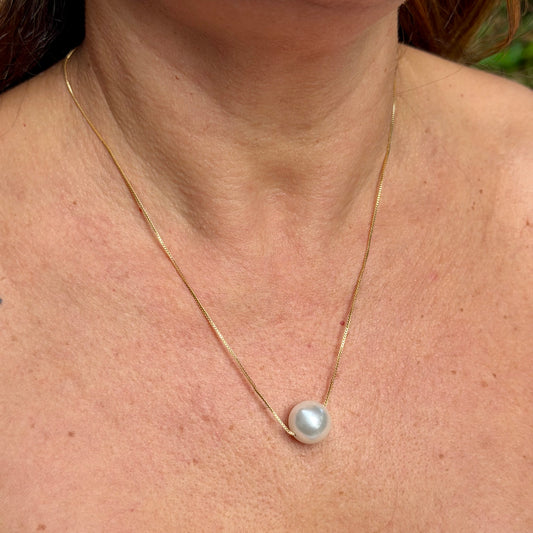 Pearl Necklace in 18K Gold Plated